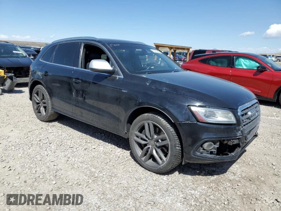 2014 Audi SQ5 Prestige with VIN WA1VGAFP3EA094219, listed as a Copart auction lot 53714945 with Not provided miles and Salvage title. Bid and sale history available at DreamBid. Image 4.