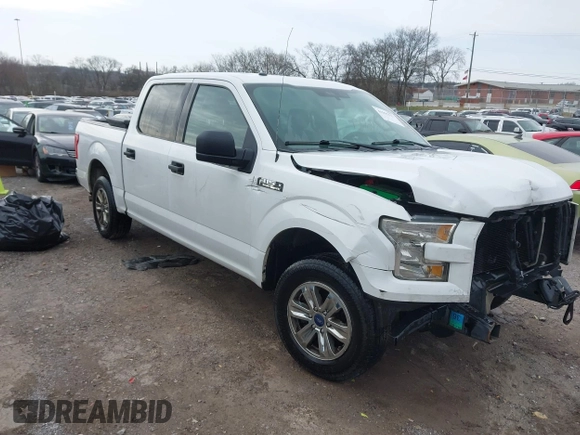 2016 Ford F-150 XL with VIN 1FTEW1CFXGFB28263, listed as a IAAI auction lot 41595127 with 166,582 mi miles and . Bid and sale history available at DreamBid. Image 1.