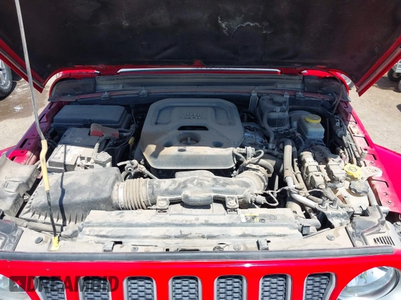 2019 Jeep Wrangler Unlimited Sahara with VIN 1C4HJXEN8KW591398, listed as a IAAI auction lot 42045071 with 87,410 mi miles and . Bid and sale history available at DreamBid. Image 10.