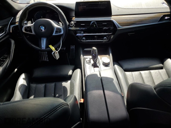 2020 BMW 5 Series 530e with VIN WBAJA9C06LCE66990, listed as a Copart auction lot 48823925 with 57,673 mi miles and Salvage Title. Bid and sale history available at DreamBid. Image 8.