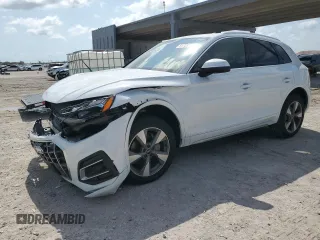 2023 Audi Q5 Premium Plus with VIN WA1BBAFY6P2108346, listed as a Copart auction lot 51733395 with 15,567 mi miles and Salvage title. Bid and sale history available at DreamBid. Image 1.