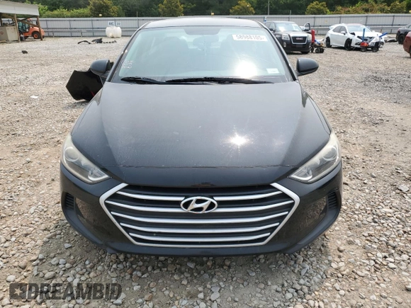 2017 Hyundai Elantra SE with VIN KMHD74LF2HU361038, listed as a Copart auction lot 58988105 with 165,547 mi miles and Salvage title. Bid and sale history available at DreamBid. Image 5.