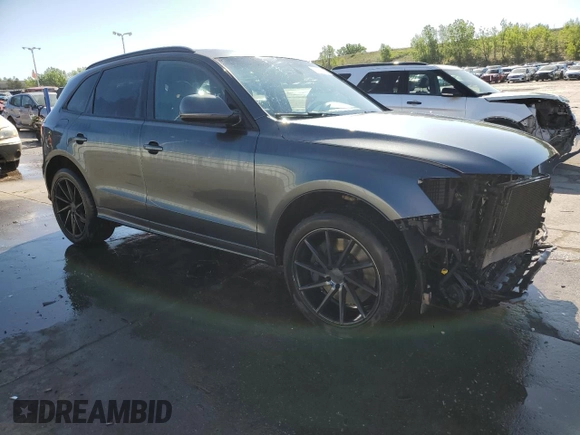 2016 Audi SQ5 Premium Plus with VIN WA1CCAFP1GA038009, listed as a Copart auction lot 56943495 with 98,072 mi miles and Salvage title. Bid and sale history available at DreamBid. Image 4.