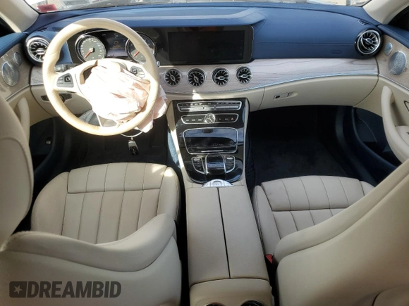 2018 Mercedes-Benz E-Class E 400 with VIN WDD1K6GBXJF065418, listed as a Copart auction lot 71732944 with 5,252 mi miles and Salvage Title. Bid and sale history available at carsss.com. Image 8.