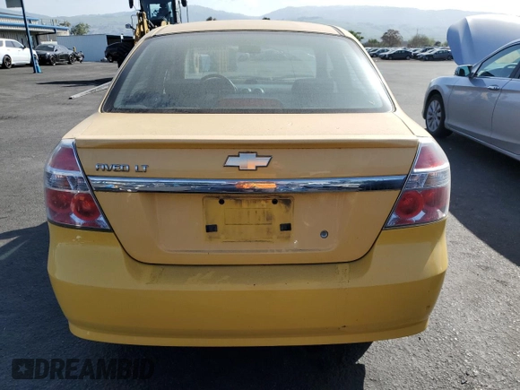 2010 Chevrolet Aveo 2LT with VIN KL1TG5DE5AB046674, listed as a Copart auction lot 51097495 with 120,577 mi miles and Salvage title. Bid and sale history available at DreamBid. Image 6.