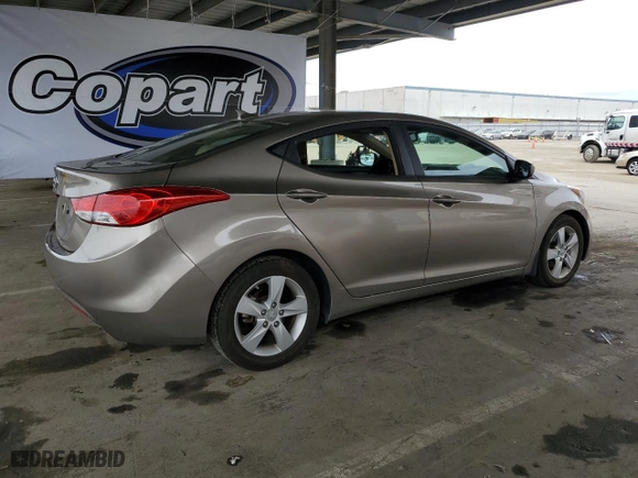 2013 Hyundai Elantra GLS PZEV with VIN 5NPDH4AE2DH290987, listed as a Copart auction lot 53750235 with 119,328 mi miles and Salvage Title. Bid and sale history available at carsss.com. Image 3.