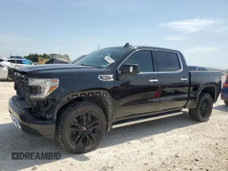 2020 GMC Sierra 1500 Denali with VIN 1GTU9FET9LZ346402, listed as a Copart auction lot 56402375 with 99,194 mi miles and Salvage title. Bid and sale history available at DreamBid. Image 1.