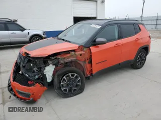 2019 Jeep Compass Trailhawk with VIN 3C4NJDDB5KT597819, listed as a Copart auction lot 51287675 with 126,454 mi miles and Salvage Title. Bid and sale history available at carsss.com. Image 1.