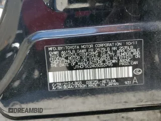 2012 Lexus IS 250 with VIN JTHCF5C24C5053795, listed as a Copart auction lot 51798535 with 139,567 mi miles and Salvage Title. Bid and sale history available at DreamBid. Image 12.