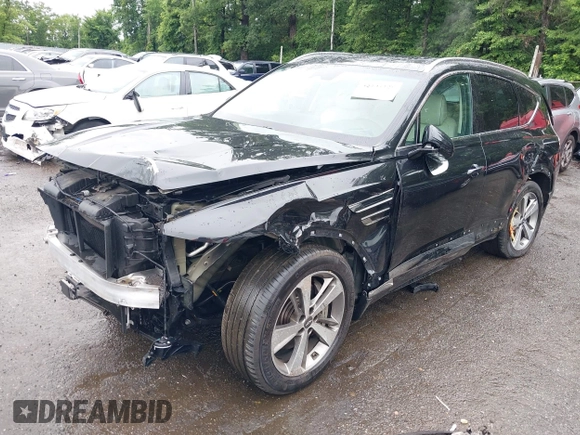 2021 Genesis GV80 with VIN KMUHCESC9MU068355, listed as a IAAI auction lot 42495325 with Not provided miles and . Bid and sale history available at DreamBid. Image 2.