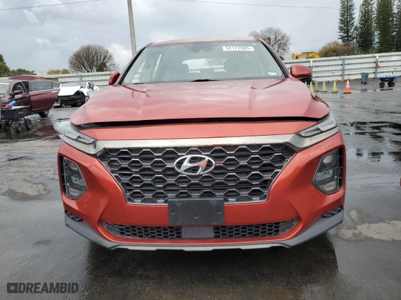 2019 Hyundai Santa Fe SE with VIN 5NMS23AD4KH096160, listed as a Copart auction lot 52177085 with 129,375 mi miles and Clean Title. Bid and sale history available at carsss.com. Image 5.