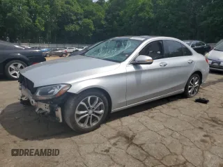 2017 Mercedes-Benz C 300 with VIN WDDWF4JB2HR253222, listed as a Copart auction lot 56388125 with 105,591 mi miles and Salvage title. Bid and sale history available at DreamBid. Image 1.