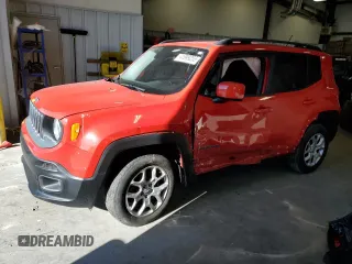 2017 Jeep Renegade Latitude z VIN ZACCJBBB4HPF89516, wystawiony jako Copart lot #41999255 z przebiegiem 60 896 mil mil oraz Szkody całkowita. Historia ofert i sprzedaży dostępna na DreamBid. Obrazek 1.