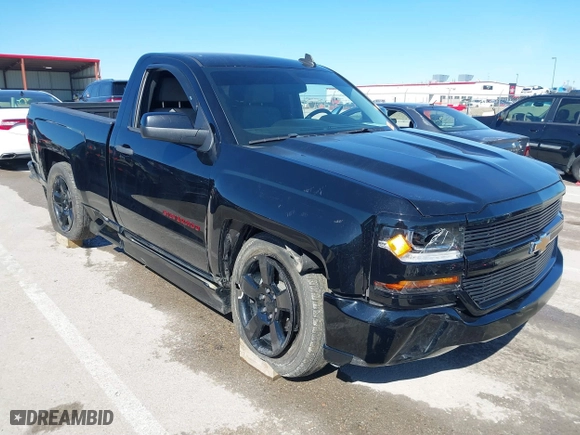 2018 Chevrolet Silverado 1500 Work Truck with VIN 1GCNCNEC1JZ339988, listed as a IAAI auction lot 41725917 with 100,143 mi miles. Bid and sale history available at carsss.com. Image 1.