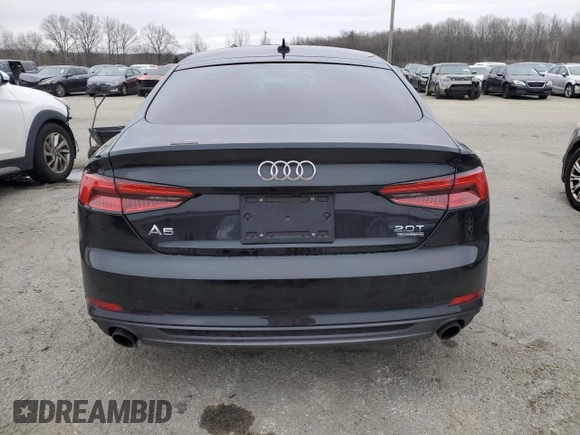 2018 Audi A5 Sportback Premium with VIN WAUDNCF53JA009002, listed as a Copart auction lot 81387833 with 81,885 mi miles. Bid and sale history available at carsss.com. Image 6.