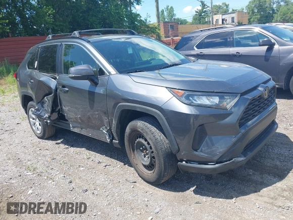 2019 Toyota RAV4 LE with VIN JTMG1RFV9KD014526, listed as a IAAI auction lot 42638858 with 90,995 mi miles and . Bid and sale history available at DreamBid. Image 1.
