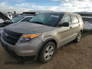 2013 Ford Utility Police Interceptor with VIN 1FM5K8AR4DGC16888, listed as a Copart auction lot 76956344 with 122,918 mi miles and Salvage Title. Bid and sale history available at carsss.com. Image 1.