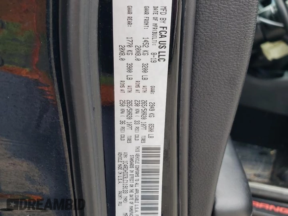 2020 Dodge Durango GT Plus with VIN 1C4RDHDG3LC119133, listed as a Copart auction lot 85595824 with 155,432 mi miles and Salvage Title. Bid and sale history available at carsss.com. Image 13.