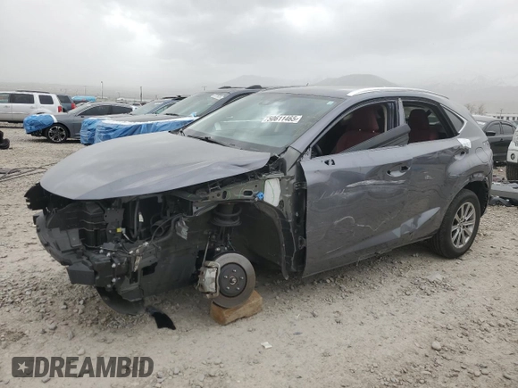 2021 Lexus NX 300 with VIN JTJDARBZ7M2198839, listed as a Copart auction lot 50611465 with 27,412 mi miles and Salvage title. Bid and sale history available at DreamBid. Image 1.