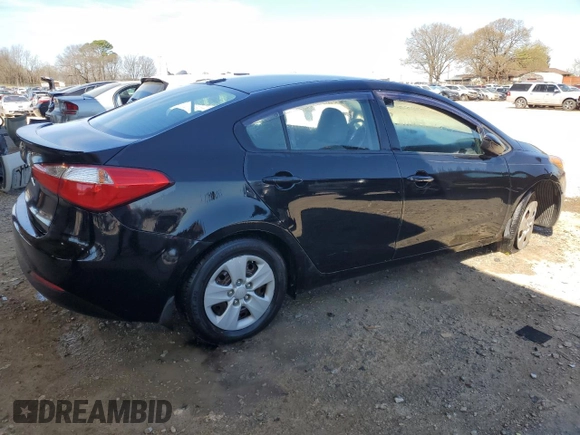 2015 Kia Forte LX with VIN KNAFK4A65F5313617, listed as a Copart auction lot 49491135 with 83,709 mi miles and Salvage Title. Bid and sale history available at carsss.com. Image 3.
