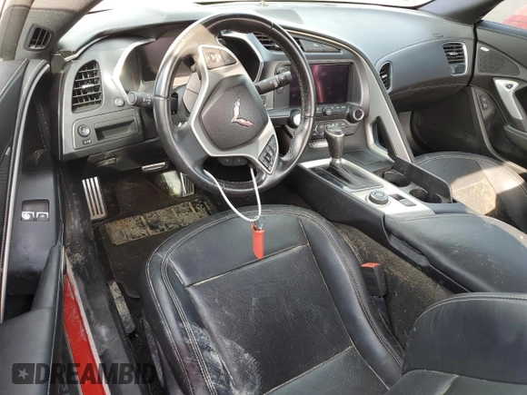 2015 Chevrolet Corvette Z51 1LT with VIN 1G1YH2D73F5100421, listed as a Copart auction lot 80197904 with 0 mi miles and Salvage Title. Bid and sale history available at carsss.com. Image 8.