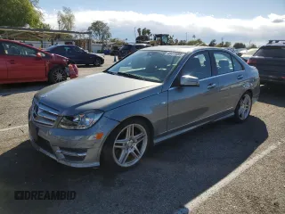 2012 Mercedes-Benz C 350 Sport with VIN WDDGF5HB0CR208286, listed as a Copart auction lot 48411595 with 90,404 mi miles and Clean Title. Bid and sale history available at DreamBid. Image 1.