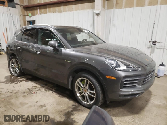 2022 Porsche Cayenne E-Hybrid with VIN WP1AE2AY9NDA27007, listed as a Copart auction lot 89154955 with 11,059 mi miles and Salvage title. Bid and sale history available at DreamBid. Image 4.