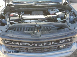 2024 Chevrolet Silverado 1500 Custom with VIN 3GCPDBEK6RG223886, listed as a Copart auction lot 41751785 with 23,300 mi miles and Salvage Title. Bid and sale history available at DreamBid. Image 11.