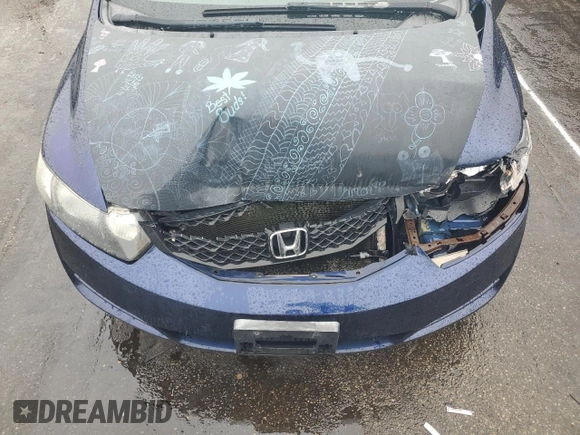 2009 Honda Civic Cpe EX with VIN 2HGFG128X9H502068, listed as a Copart auction lot 61962254 with 0 mi miles and Salvage Title. Bid and sale history available at carsss.com. Image 11.