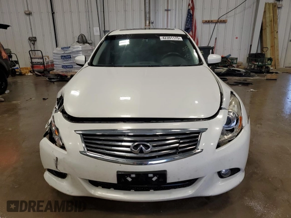 2013 Infiniti G37 x with VIN JN1CV6AR8DM354879, listed as a Copart auction lot 42391175 with 186,069 mi miles and Salvage Title. Bid and sale history available at carsss.com. Image 5.