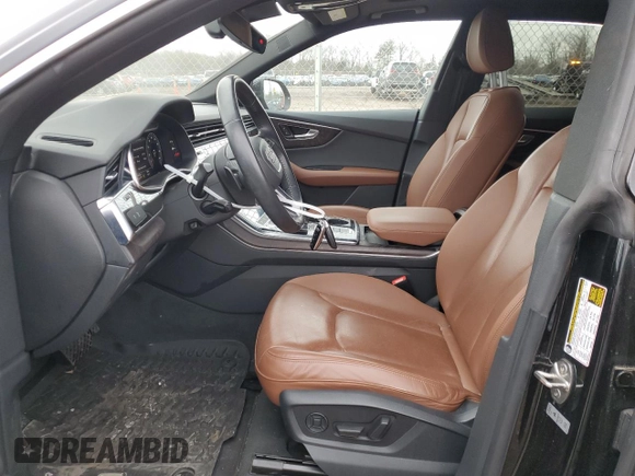 2019 Audi Q8 Premium Plus with VIN WA1BVAF14KD030723, listed as a Copart auction lot 47073725 with 70,628 mi miles and Salvage Title. Bid and sale history available at carsss.com. Image 7.