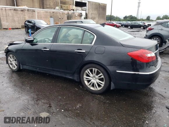2013 Hyundai Genesis 3.8L with VIN KMHGC4DD6DU220845, listed as a Copart auction lot 71962964 with 106,762 mi miles and Salvage Title. Bid and sale history available at carsss.com. Image 2.