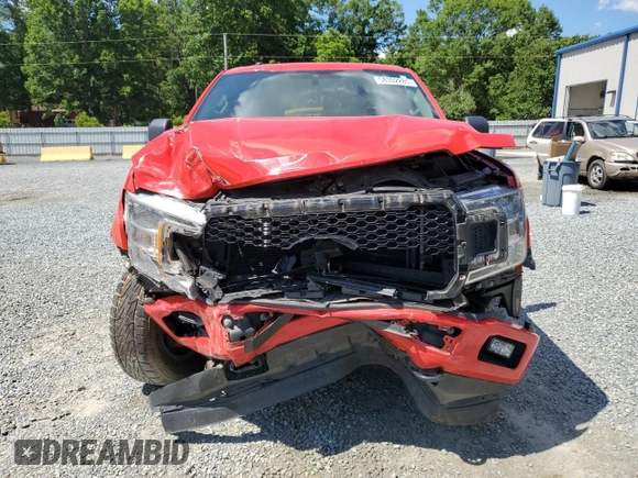 2019 Ford F-150 XL with VIN 1FTEW1E43KKE28982, listed as a Copart auction lot 58302285 with 101,707 mi miles and Salvage title. Bid and sale history available at DreamBid. Image 5.