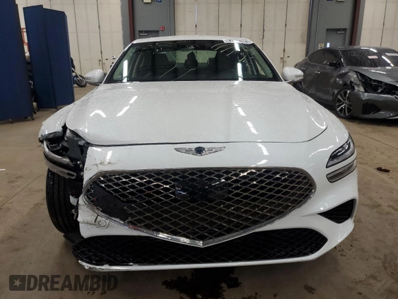 2023 Genesis G70 2.0T with VIN KMTG34TA5PU128224, listed as a Copart auction lot 82026383 with 7,311 mi miles and Salvage Title. Bid and sale history available at DreamBid. Image 5.
