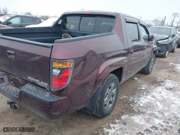 2008 Honda Ridgeline RTX with VIN 2HJYK16358H523506, listed as a IAAI auction lot 41413552 with 271,210 mi miles. Bid and sale history available at carsss.com. Image 4.