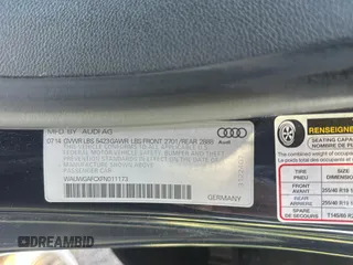 2015 Audi A7 3.0 Premium Plus with VIN WAUWGAFCXFN011173, listed as a Copart auction lot 54771045 with 179,955 mi miles and Clean Title. Bid and sale history available at carsss.com. Image 10.