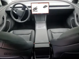 2025 Tesla Model 3 Long Range with VIN 5YJ3E1EA3SF941792, listed as a Copart auction lot 55505795 with 2,813 mi miles and Salvage title. Bid and sale history available at DreamBid. Image 8.