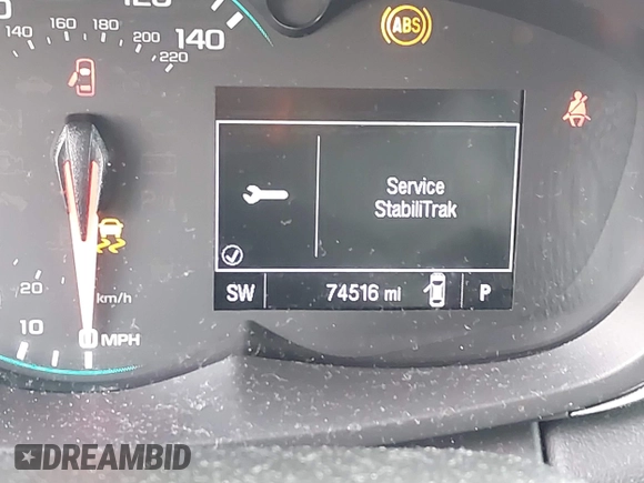2018 Chevrolet Trax LT with VIN KL7CJPSB0JB650502, listed as a IAAI auction lot 41894077 with 74,516 mi miles. Bid and sale history available at carsss.com. Image 15.