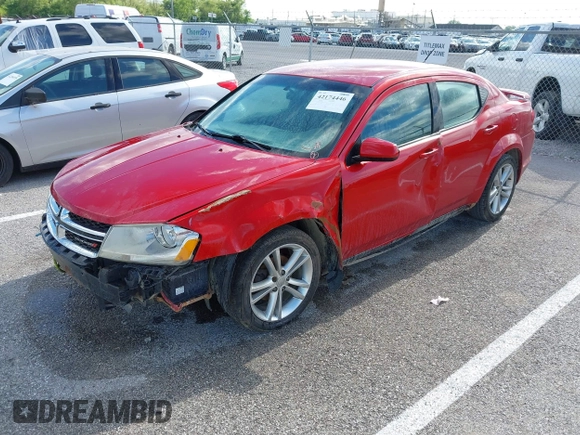 2012 Dodge Avenger SXT z VIN 1C3CDZCB8CN312789, wystawiony jako IAAI lot #42174446 z przebiegiem 186 752 mil mil oraz . Historia ofert i sprzedaży dostępna na DreamBid. Obrazek 2.