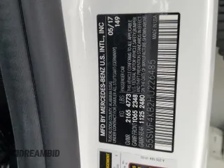 2017 Mercedes-Benz C 300 with VIN 55SWF4KB2HU226485, listed as a Copart auction lot 55952755 with 62,589 mi miles and Salvage title. Bid and sale history available at DreamBid. Image 12.