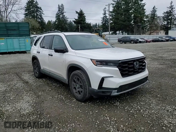 2023 Honda Pilot TrailSport with VIN 5FNYG1H64PB034788, listed as a Copart auction lot 87925275 with 17,167 mi miles and Salvage Title. Bid and sale history available at carsss.com. Image 12.