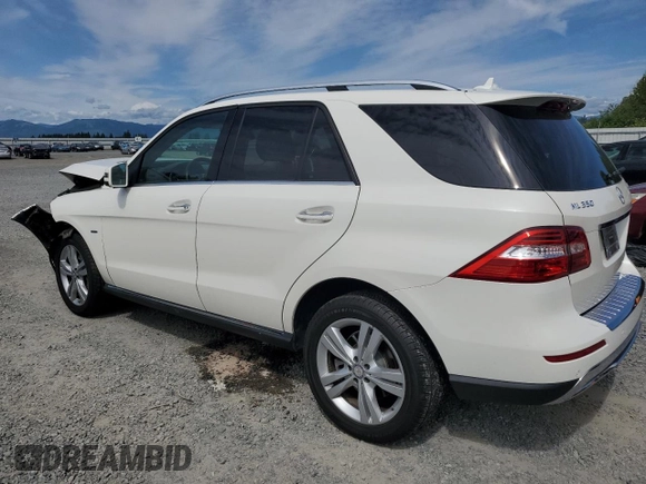 2012 Mercedes-Benz M 350 with VIN 4JGDA5HB8CA087478, listed as a Copart auction lot 63348515 with 52,192 mi miles and Salvage title. Bid and sale history available at DreamBid. Image 2.