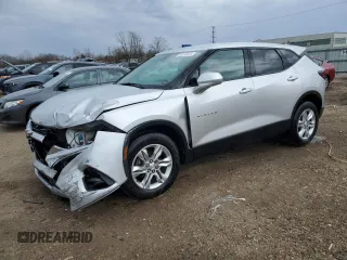 2020 Chevrolet Blazer LT z VIN 3GNKBHRS1LS618065, wystawiony jako Copart lot #52375015 z przebiegiem 57 904 mil mil oraz Szkoda całkowita • Salvage title. Historia ofert i sprzedaży dostępna na DreamBid. Obrazek 1.