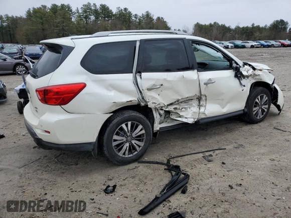 2017 Nissan Pathfinder SV with VIN 5N1DR2MM3HC629693, listed as a Copart auction lot 49261785 with 106,312 mi miles and Salvage Title. Bid and sale history available at carsss.com. Image 3.