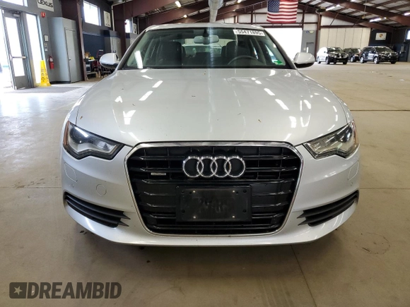 2013 Audi A6 Premium Plus with VIN WAUGGAFC8DN034033, listed as a Copart auction lot 55471895 with 136,840 mi miles and Salvage title. Bid and sale history available at DreamBid. Image 5.