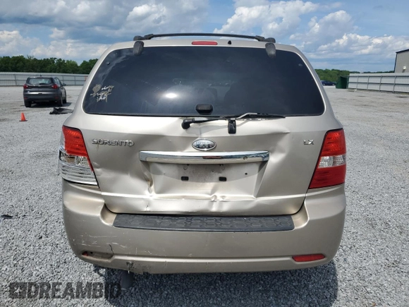 2007 Kia Sorento LX with VIN KNDJD736X75717813, listed as a Copart auction lot 56456025 with 145,722 mi miles and Salvage title. Bid and sale history available at DreamBid. Image 6.