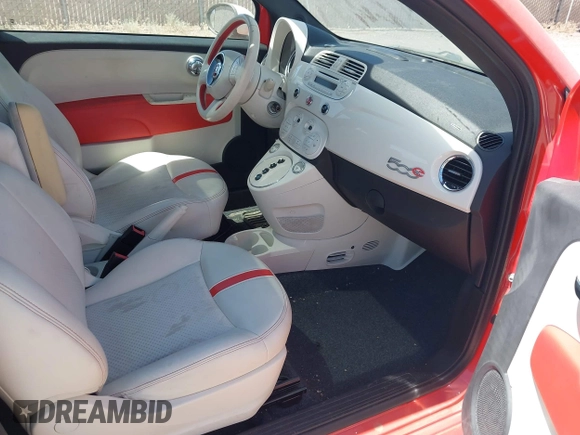 2014 FIAT 500e with VIN 3C3CFFGE7ET225188, listed as a IAAI auction lot 42773711 with 47,581 mi miles and . Bid and sale history available at DreamBid. Image 5.