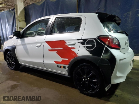 2023 Mitsubishi Mirage Black Edition with VIN ML32AWHJ3PH006444, listed as a Copart auction lot 42985065 with 15,858 mi miles and Clean title. Bid and sale history available at DreamBid. Image 2.