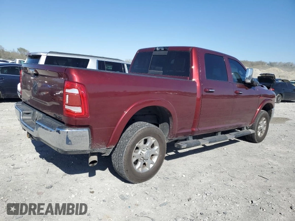 2021 Ram 2500 Laramie z VIN 3C6UR5FL4MG631655, wystawiony jako Copart lot #52765795 z przebiegiem 142 486 mil mil oraz Szkoda całkowita • Salvage title. Historia ofert i sprzedaży dostępna na DreamBid. Obrazek 3.