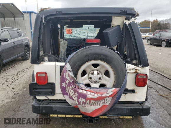 2006 Jeep Wrangler Sport Right Hand Drive with VIN 1J4F449S66P733349, listed as a Copart auction lot 80022794 with 194,692 mi miles and Salvage Title. Bid and sale history available at carsss.com. Image 6.